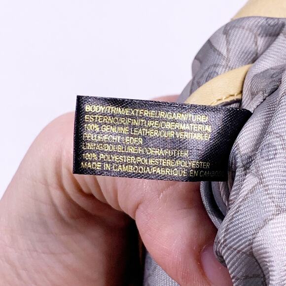 Aimee Kestenberg Leather Crossbody Bag Cream Beige Flap Small 9x6" Boho Tan - Picture 6 of 8